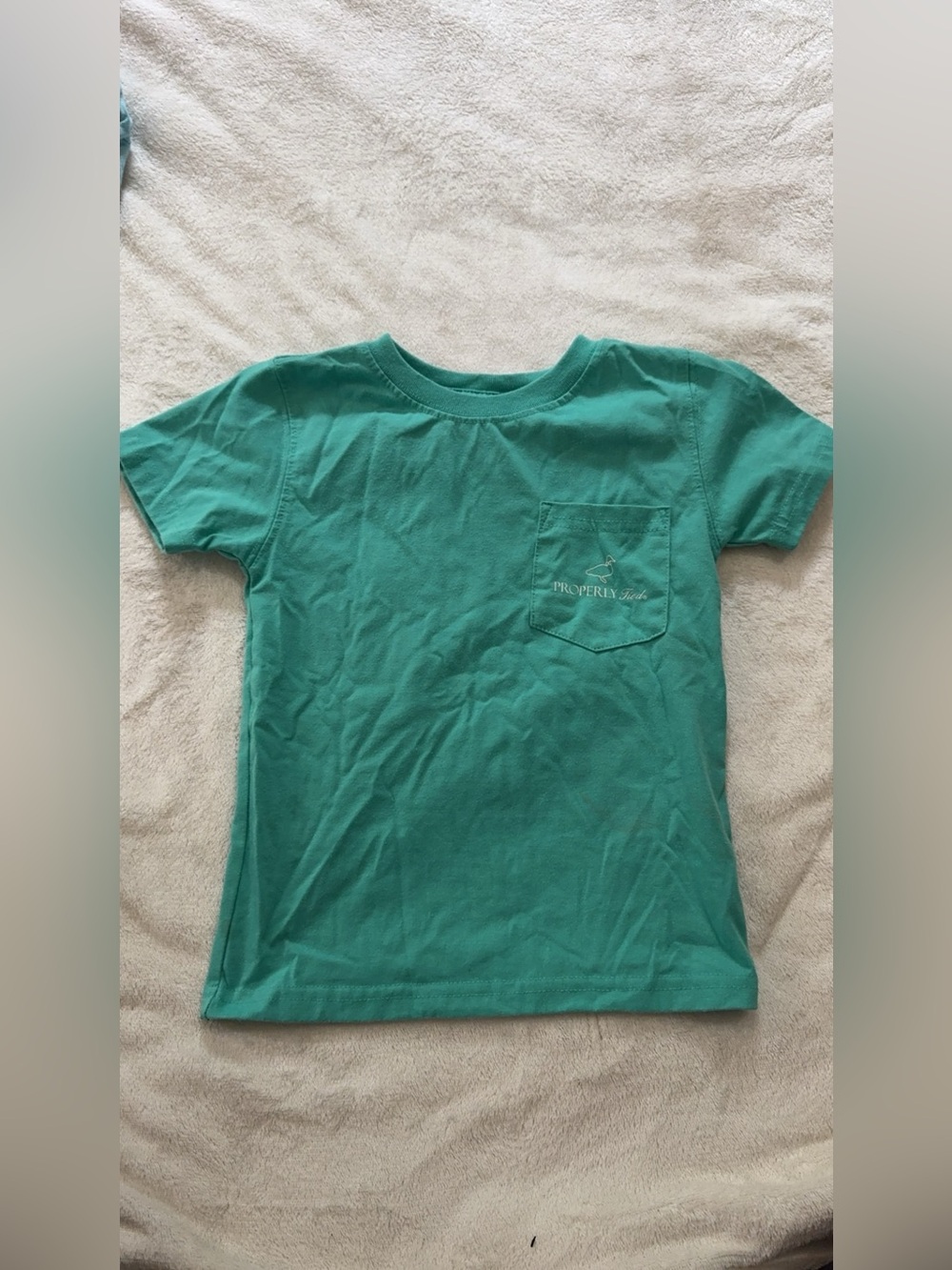Properly Tied Teal Dog Pocket Tee